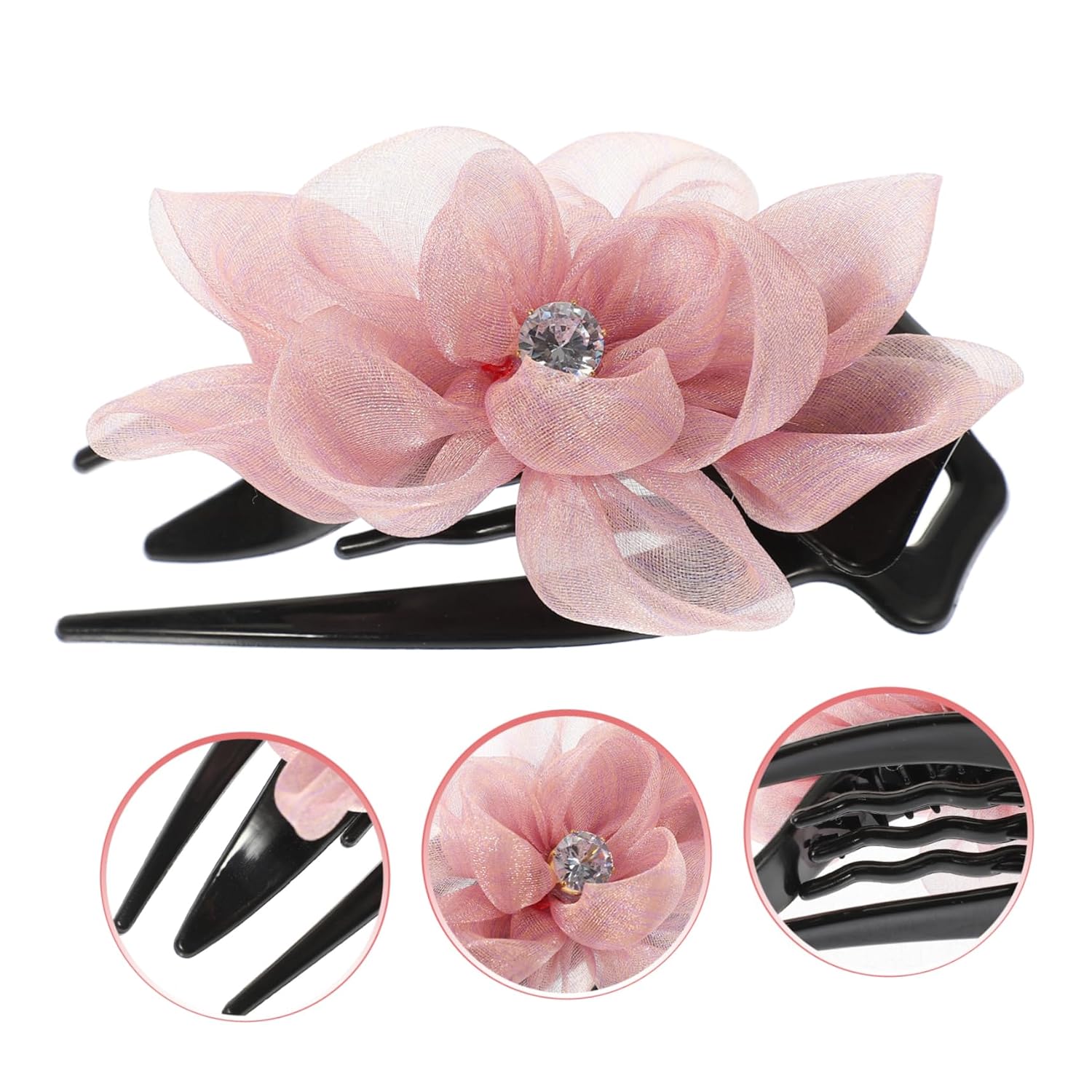 Styling Hair Clips for Women Large Flower Hairpin French Hair Clip for Wedding