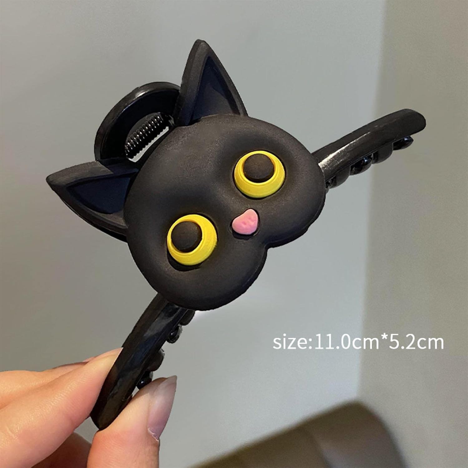 Large Hair Claw Clip for Women Girls - Cute Cat Pattern Barrettes